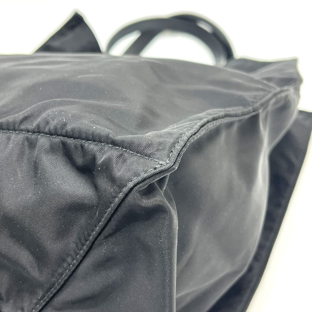 Prada Tote Logo Car Motif Nylon Black — view 7