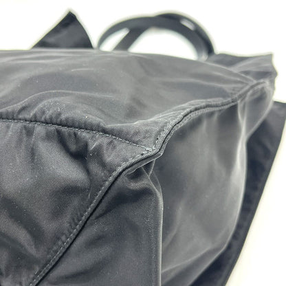 Prada Tote Logo Car Motif Nylon Black — view 7