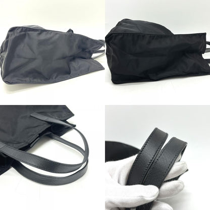 Prada Tote Logo Car Motif Nylon Black — view 8