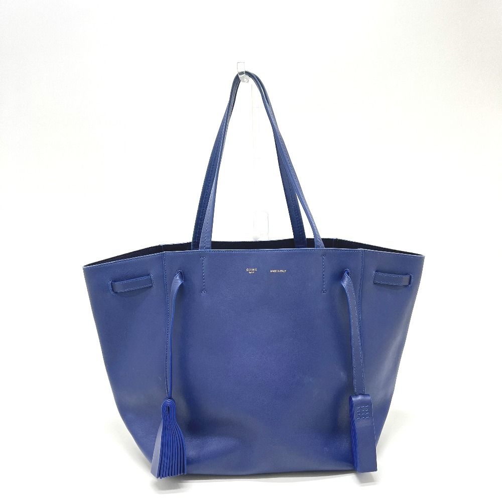 Celine Tote Cabas Phantom Leather Blue