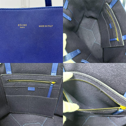 Celine Tote Cabas Phantom Leather Blue — view 9