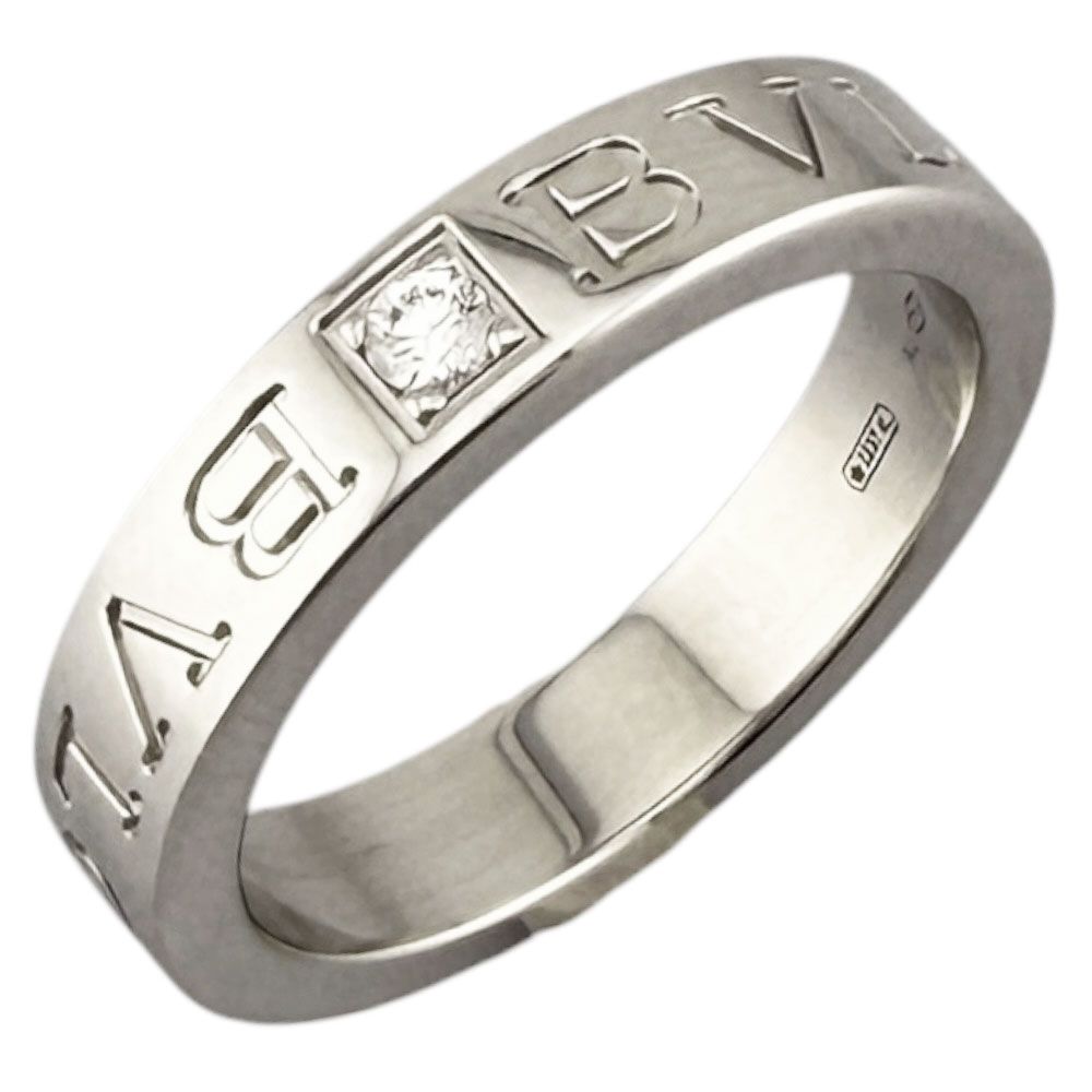 Bvlgari Ring 18k White Gold Diamond