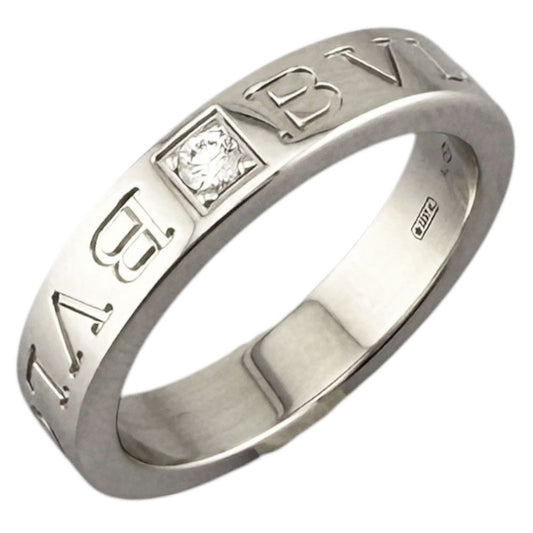Bvlgari Ring 18k White Gold Diamond