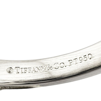 Tiffany & Co Flat Band Ring Platinum Diamond — view 7