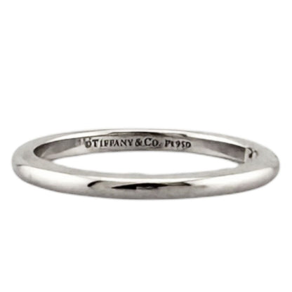 Tiffany & Co Forever Wedding Ring Platinum Diamond — view 6
