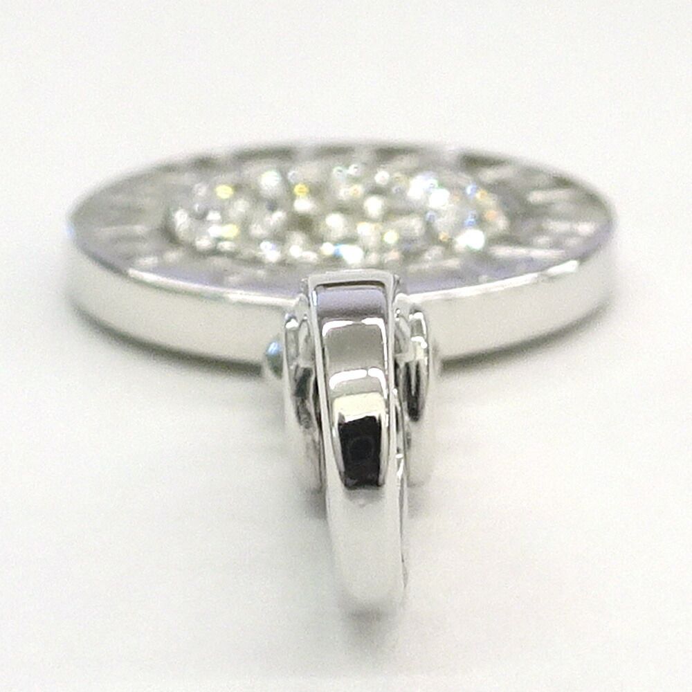 Bvlgari Pendant Diamond 18k White Gold Silver — view 3