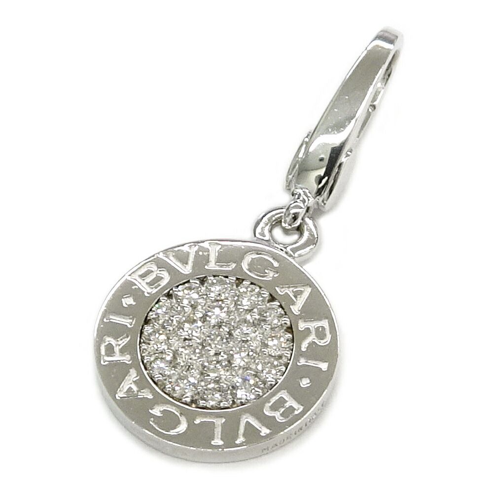 Bvlgari Pendant Diamond 18k White Gold Silver