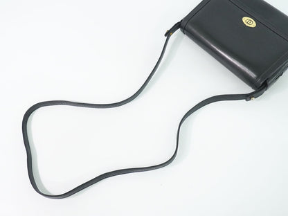 Gucci Vintage Shoulder Bag Pochette Leather Navy — view 4