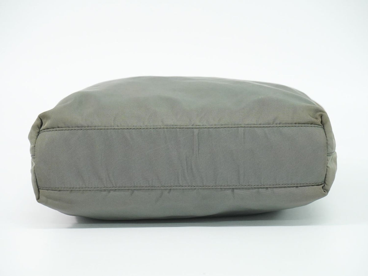 Prada Nylon Tote Bag Khaki — view 3