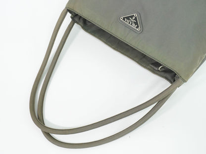 Prada Nylon Tote Bag Khaki — view 4