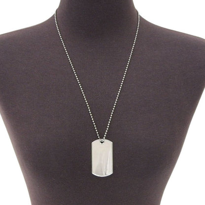 Gucci Dog Tag Ball Chain 925 Sterling Silver Necklace — view 2