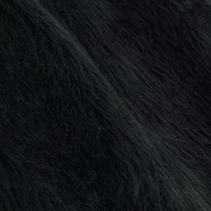 Celine Phoebe Philo Era Alpaca Cowl Blouse Fur Top Black Wool Silk — view 7