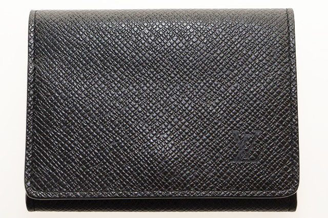 Louis Vuitton Card Case Envelope Carte de Visite NM Taiga Leather Business
