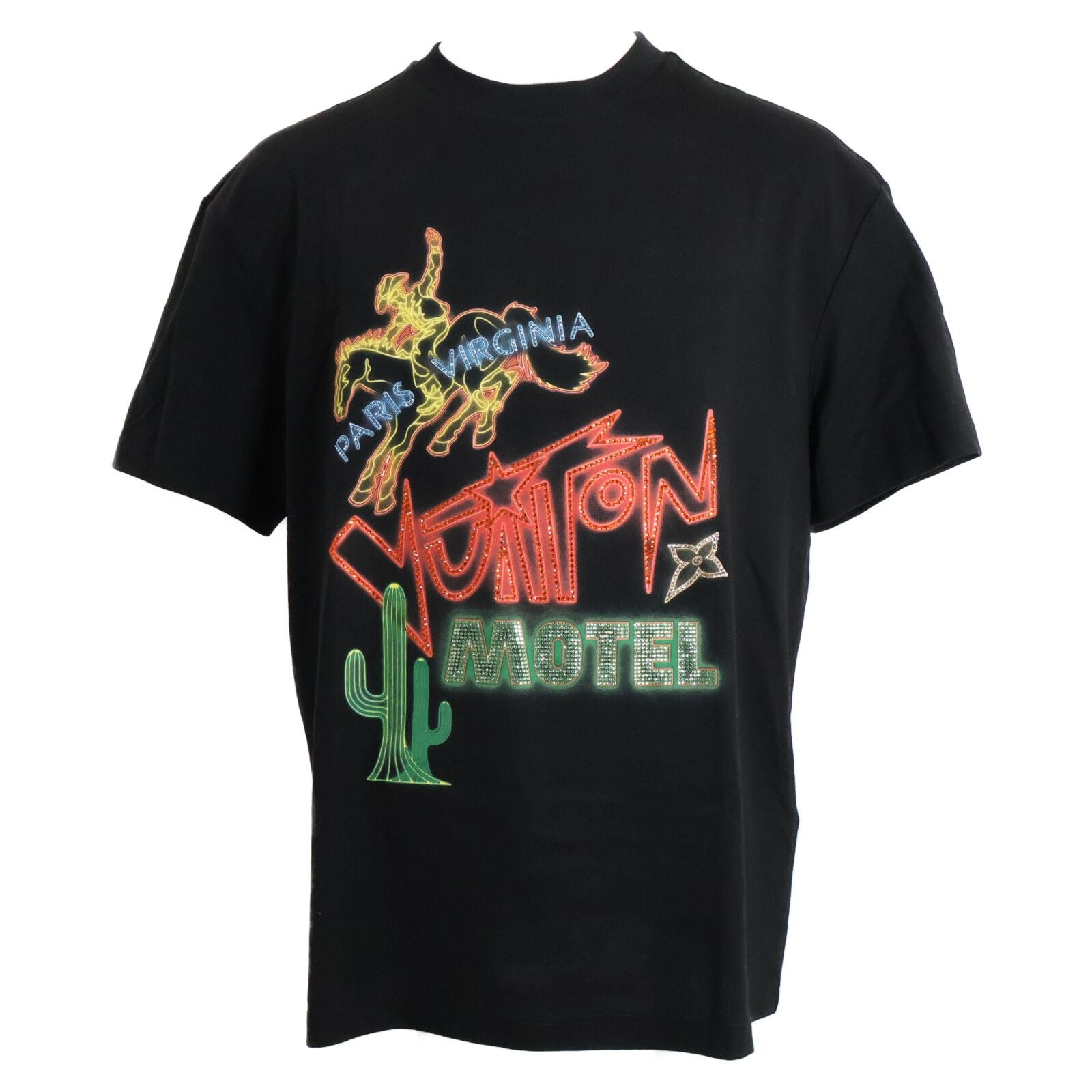 Louis Vuitton Graphic Embellished Cotton T-Shirt
