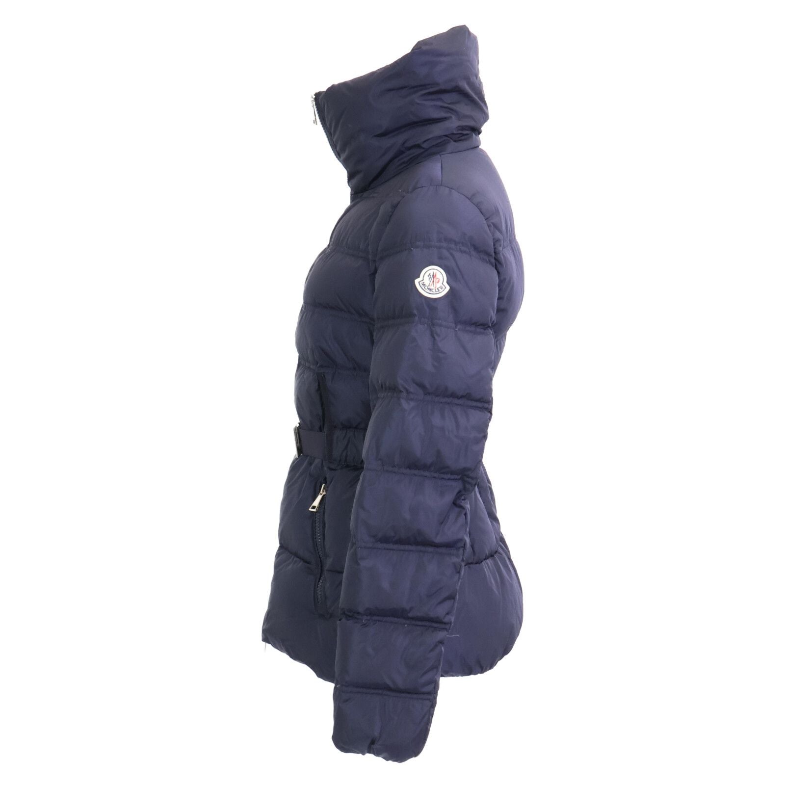 Moncler Alouette Belted Down Jacket — view 3