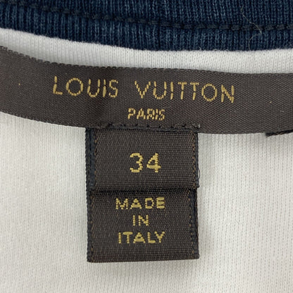 Louis Vuitton White Black Lace Monogram Embroidery Cut Replacement Short Sleeve — view 3