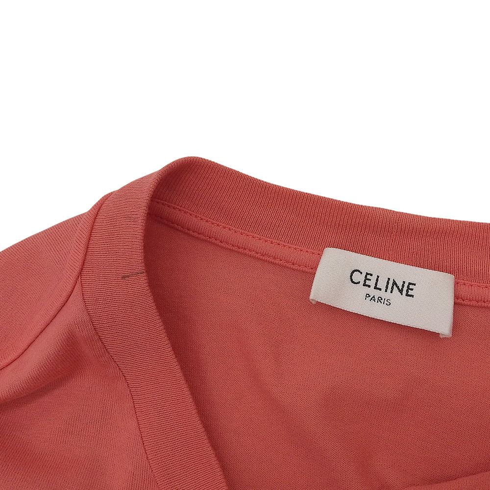 Celine Gradient Logo T-Shirt Top Multicolor XS — view 4