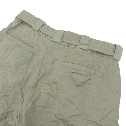 Prada Stretch Cotton Bermuda Shorts Khaki — view 5