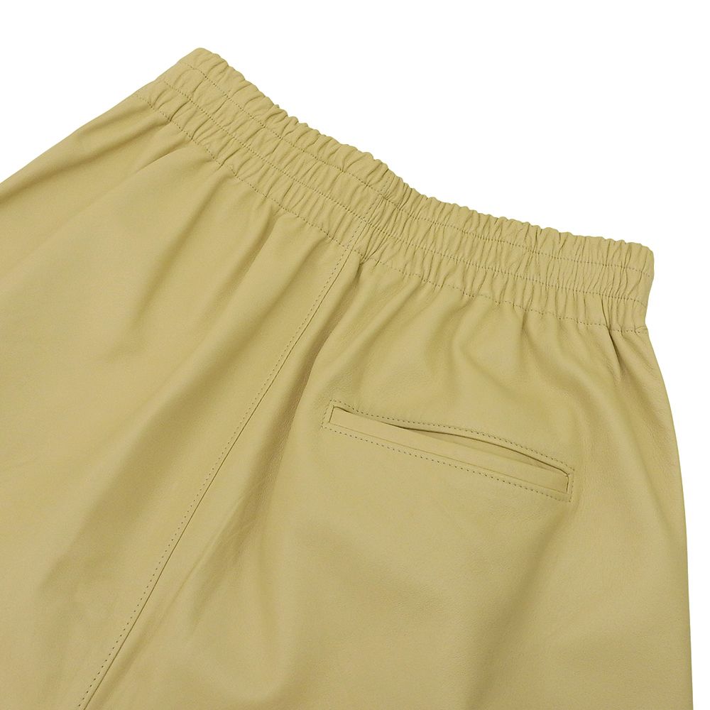 Bottega Veneta Leather Shorts Yellow XS — view 5