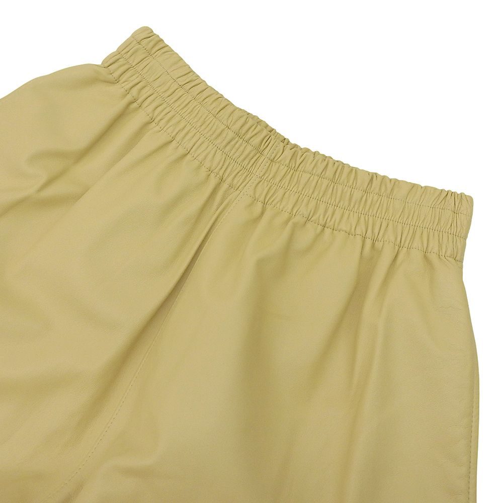 Bottega Veneta Leather Shorts Yellow XS — view 4