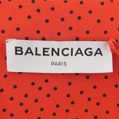 Balenciaga Silk 100% Belted Dot Sleeveless Dress — view 5
