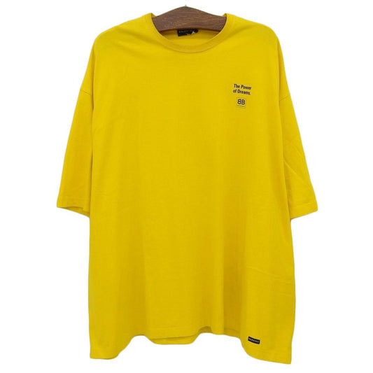 Balenciaga Logo T-Shirt Top Yellow XS