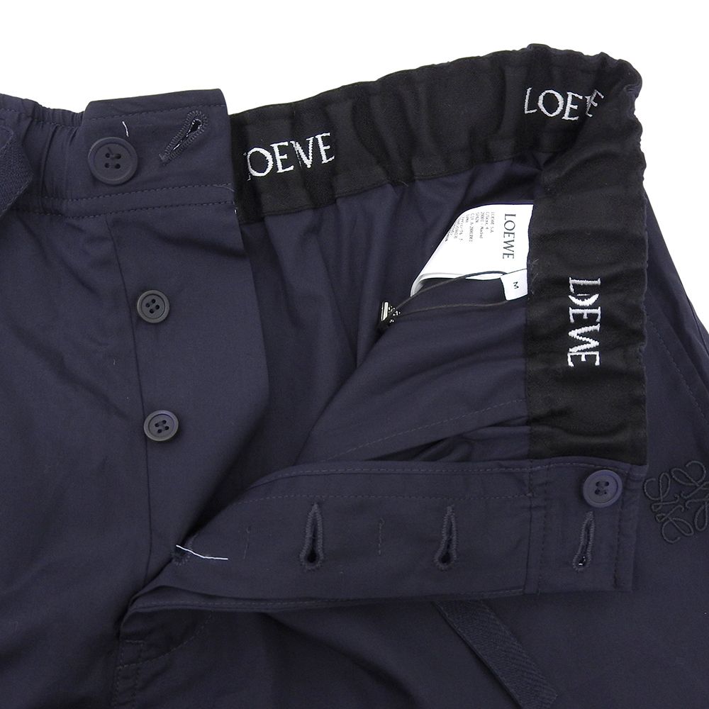Loewe Cotton Shorts Navy Light Blue — view 3