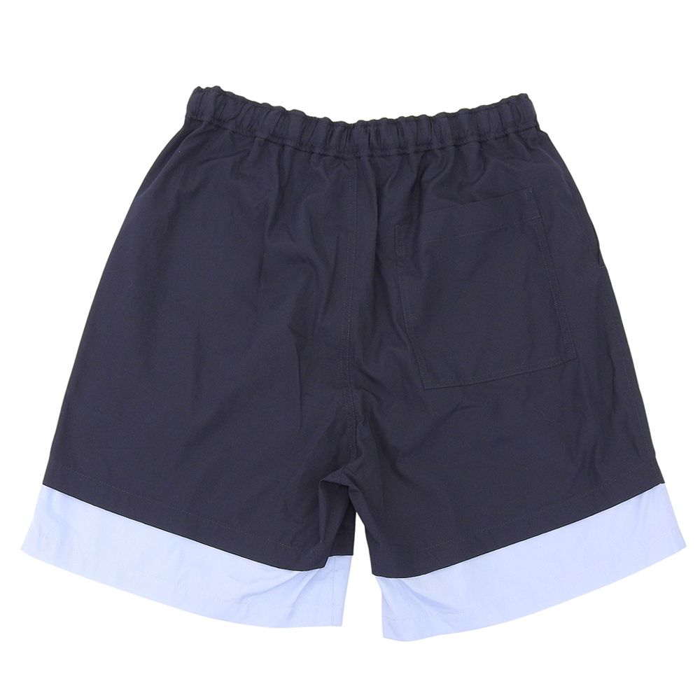 Loewe Cotton Shorts Navy Light Blue — view 2