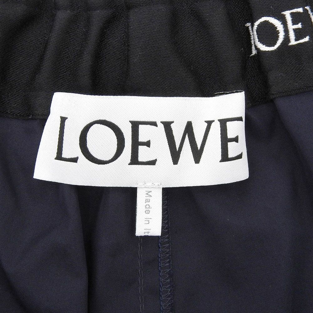 Loewe Cotton Shorts Navy Light Blue — view 4