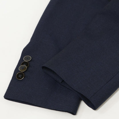 Dolce & Gabbana Navy Flower Embroidery 3 Steps Button Jacket 48 — view 6