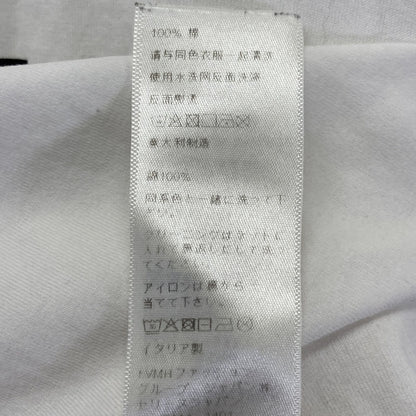 Celine White Cotton Logo Print T-Shirt — view 4