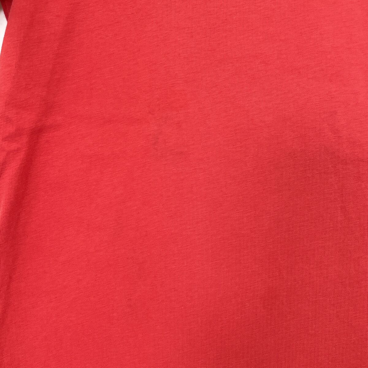 Moncler Red Cotton Logo T-Shirt — view 7