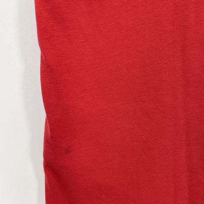 Moncler Red Cotton Logo T-Shirt — view 8