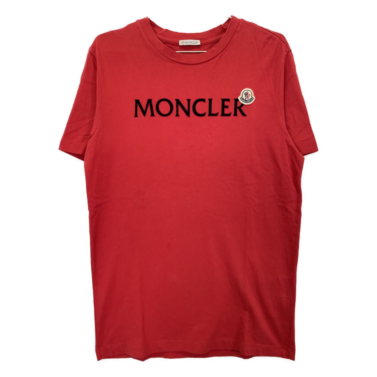 Moncler Red Cotton Logo T-Shirt