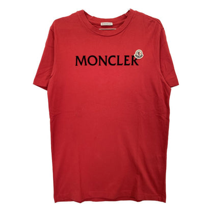 Moncler Red Cotton Logo T-Shirt