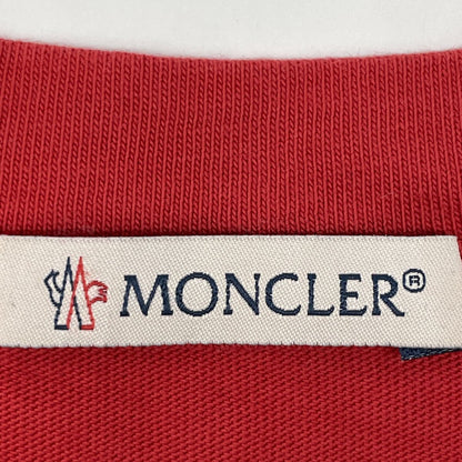 Moncler Red Cotton Logo T-Shirt — view 3