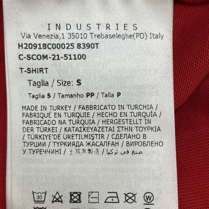 Moncler Red Cotton Logo T-Shirt — view 4