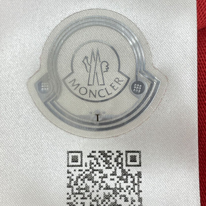 Moncler Red Cotton Logo T-Shirt — view 6