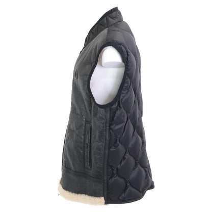Moncler Brice Gilet Sheepskin Shearling Switch Down Vest — view 3