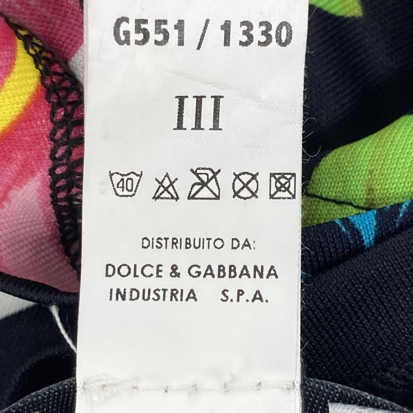 Dolce & Gabbana Black Multicolor Floral Pareo Skirt — view 5