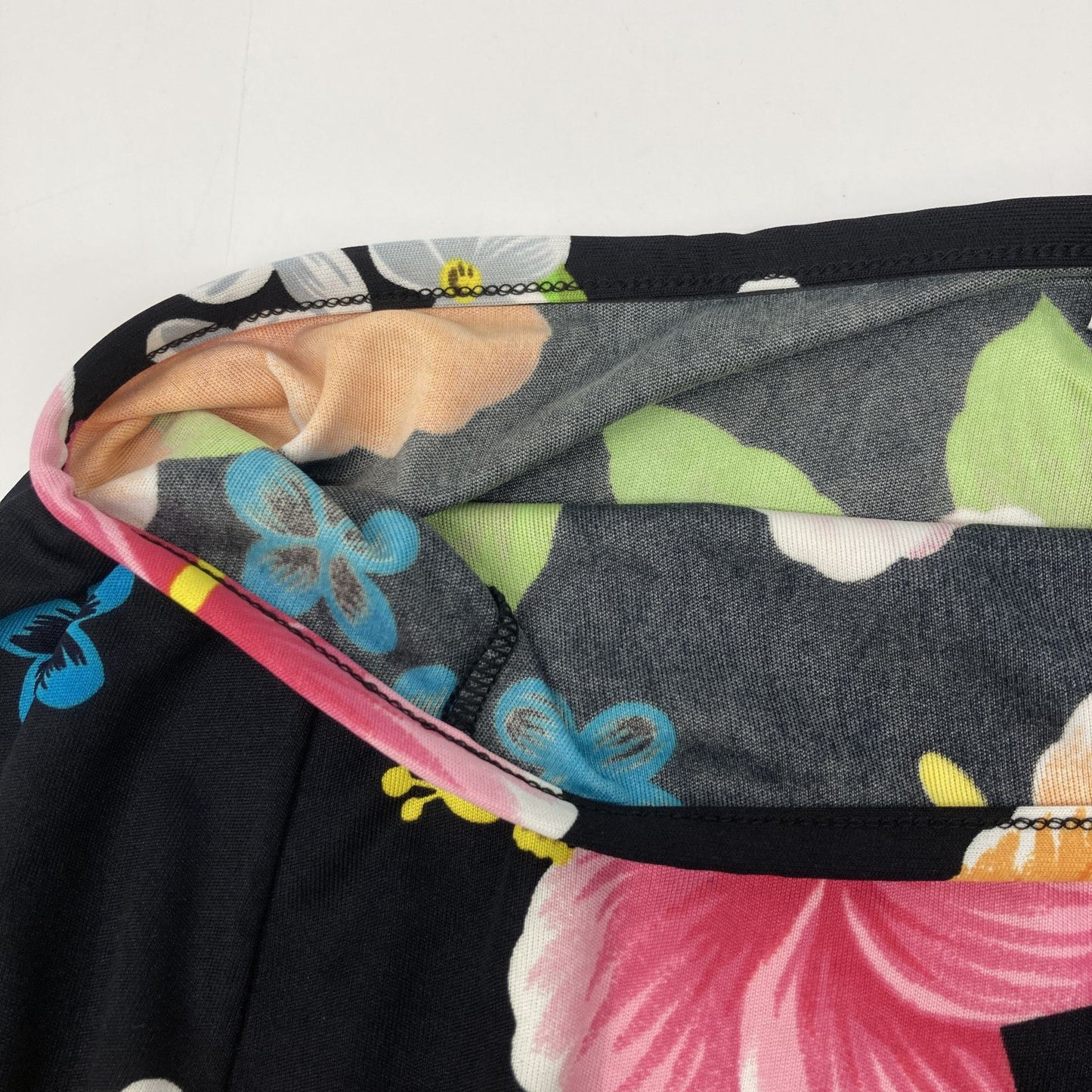 Dolce & Gabbana Black Multicolor Floral Pareo Skirt — view 8