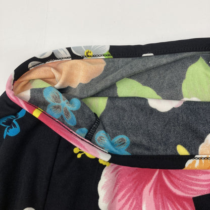 Dolce & Gabbana Black Multicolor Floral Pareo Skirt — view 8