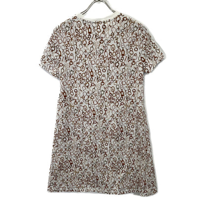 Hermes Bit Pattern Short Sleeve Shirt Dress 36 — view 2