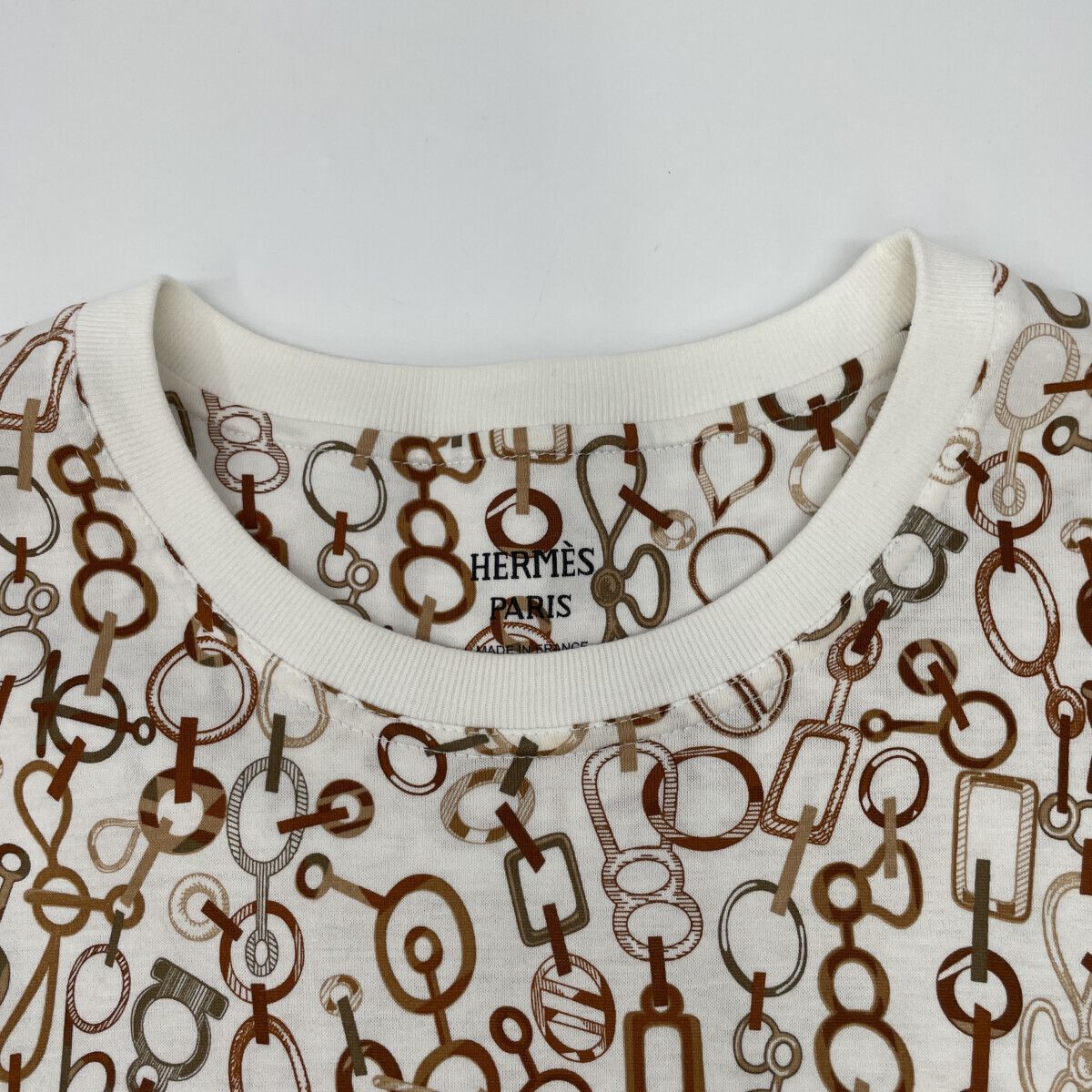 Hermes Bit Pattern Short Sleeve Shirt Dress 36 — view 5