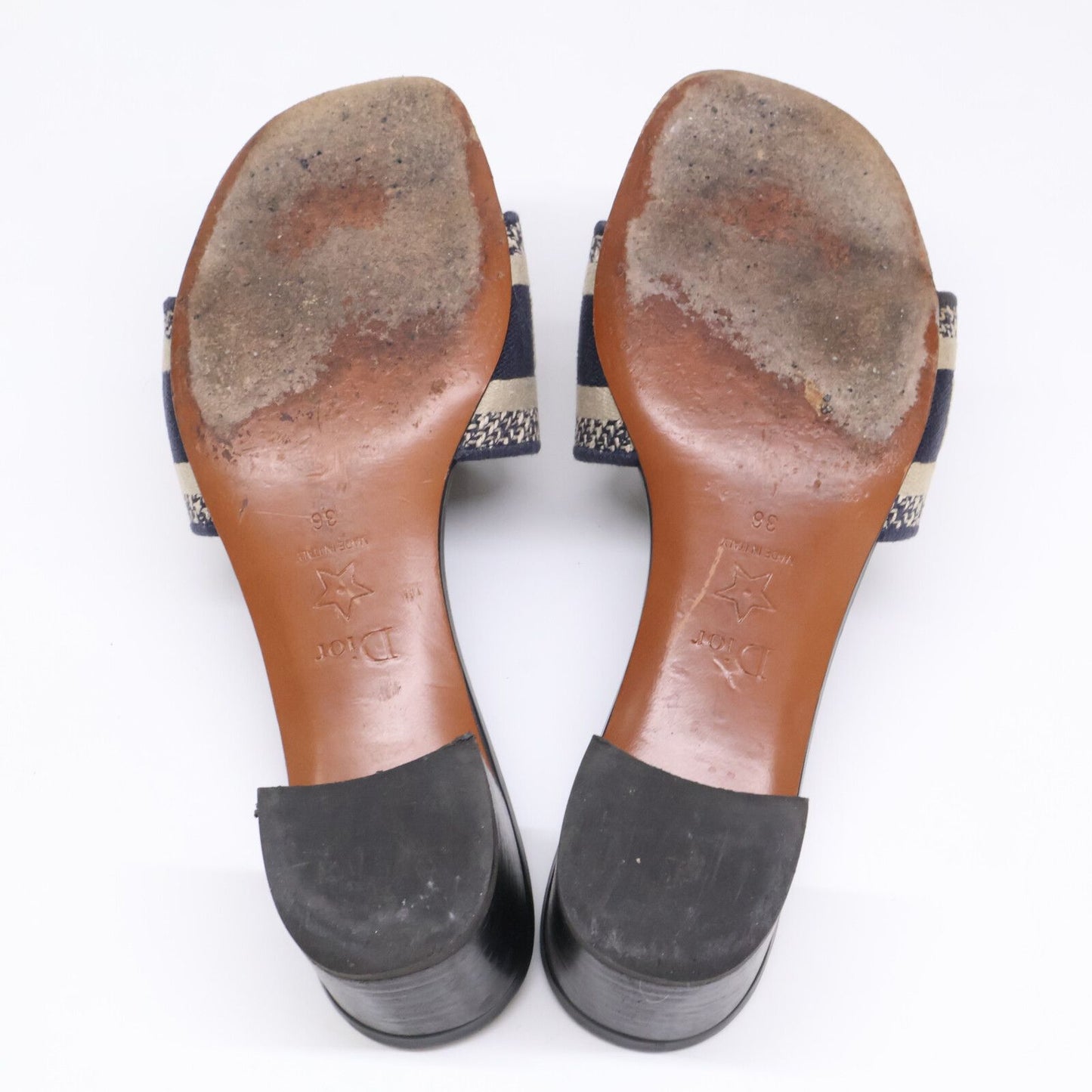 Dior Dway Logo Embroidery Heels — view 7