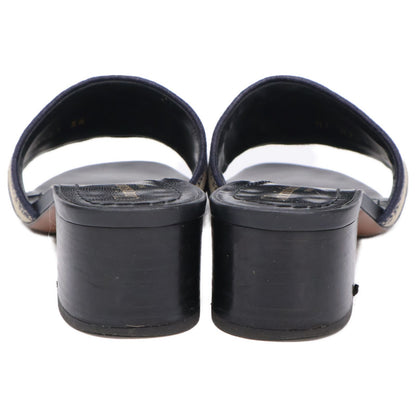 Dior Dway Logo Embroidery Heels — view 4