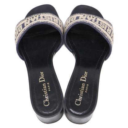 Dior Dway Logo Embroidery Heels — view 6