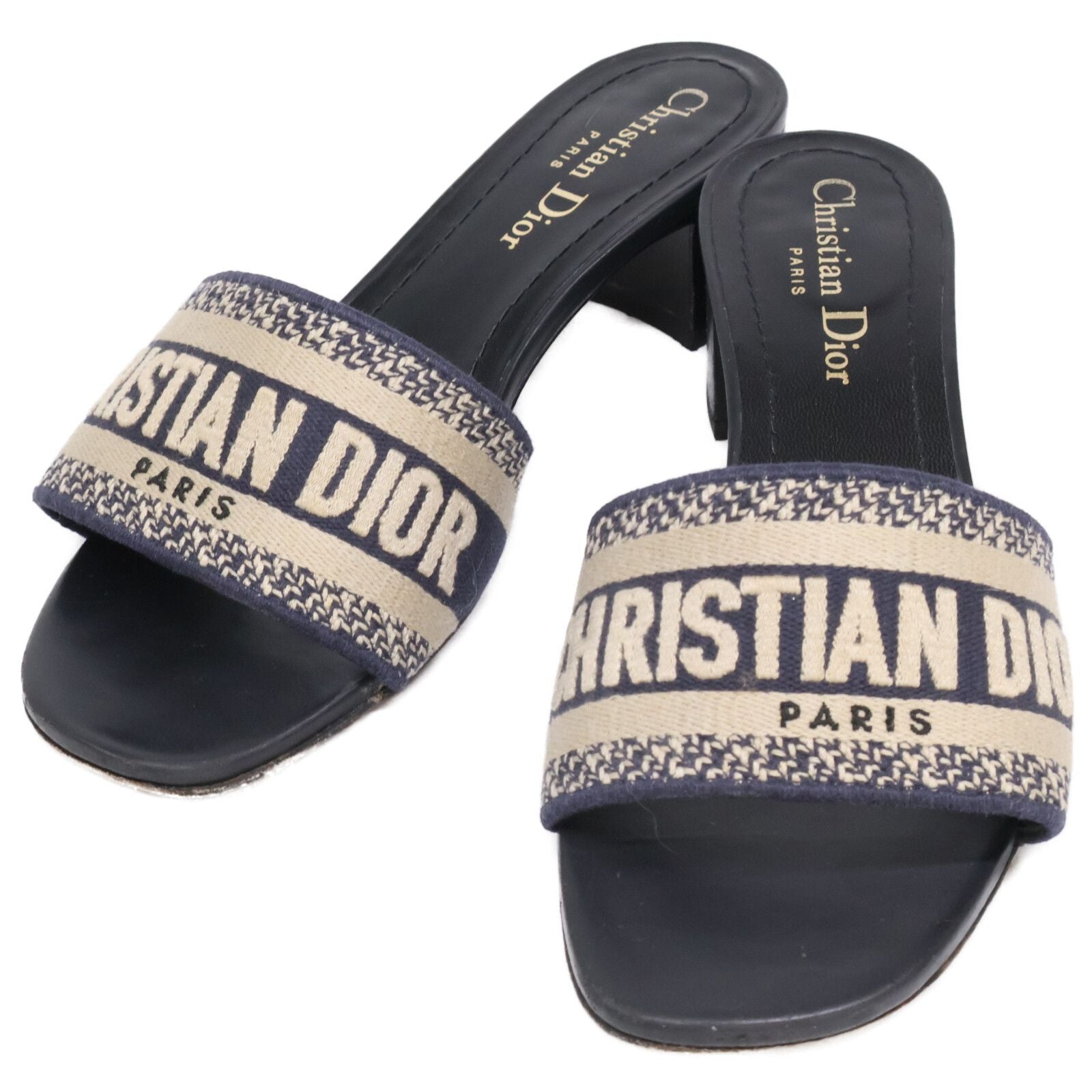 Dior Dway Logo Embroidery Heels