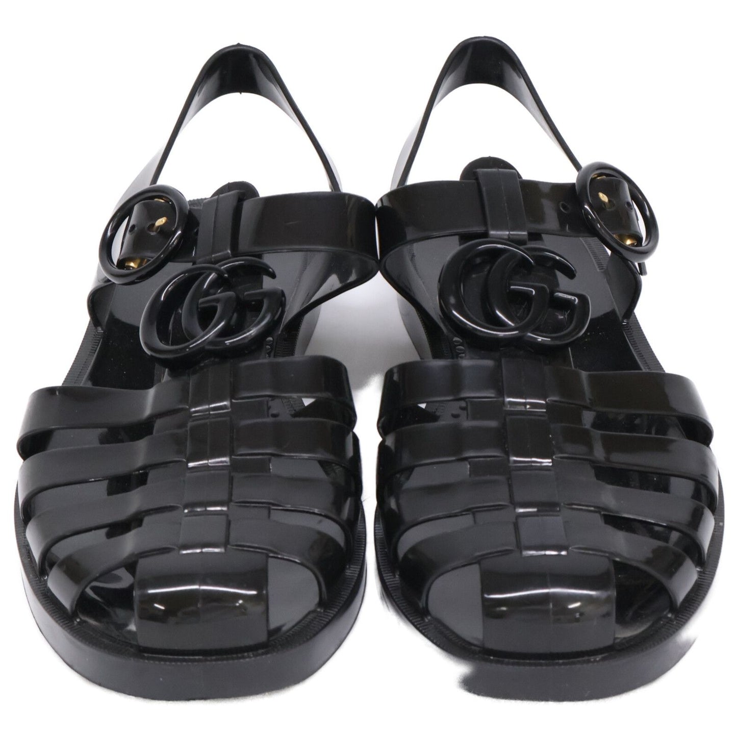 Gucci GG Marmont Rubber Gurkha Sandals — view 2