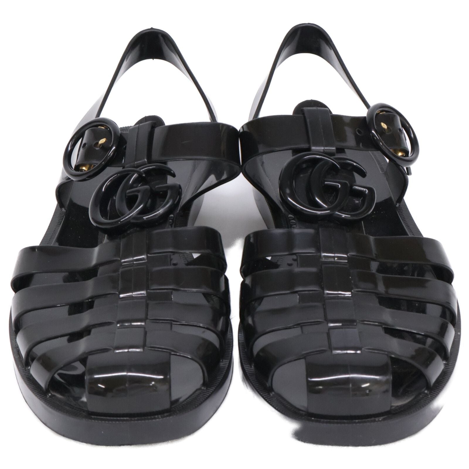Gucci GG Marmont Rubber Gurkha Sandals — view 2